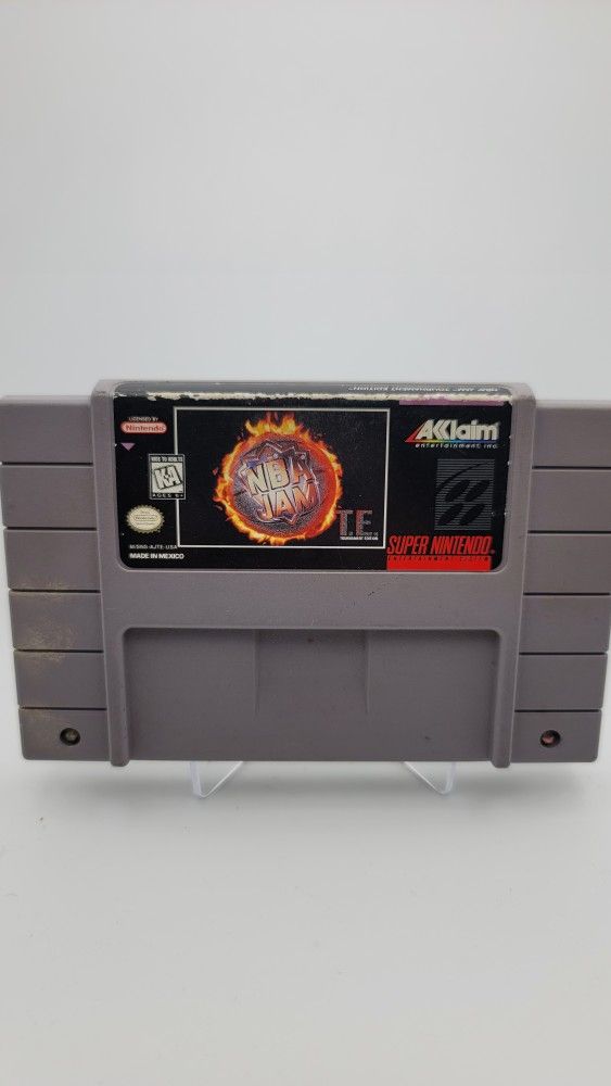 Super Nintendo NBA jam T.E.
