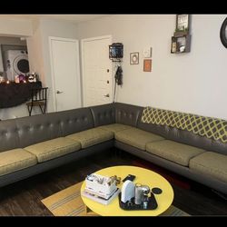 American Leather Sectional Couch 