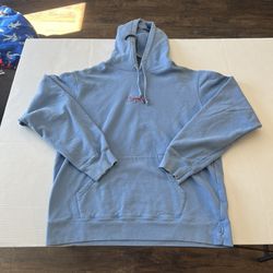 Supreme FW2018 Tag Hoodie - UNV Blue, Size Large