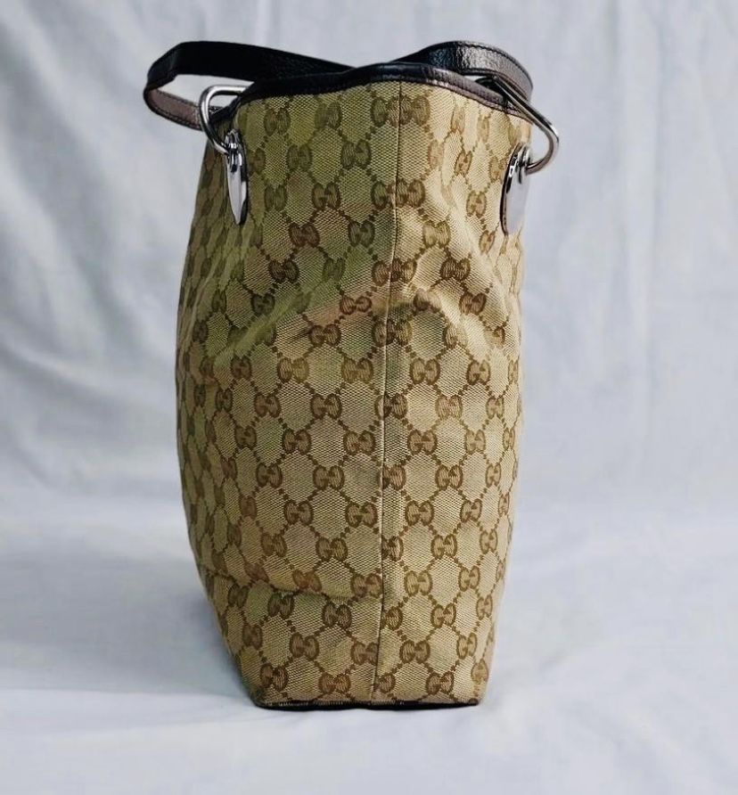 Preloved Authentic Gucci Canvas Eclipse Tote Bag