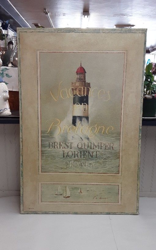 Fabrice De Villeneuve Signed Numbered Print On Canvas Located In Shelton