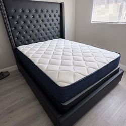 New  Black Color Queen Bed Frame- Mattress Not Included