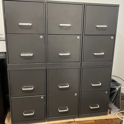 Metal file cabinets 