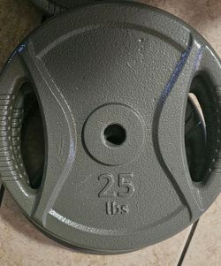 25 lbs 1-Inch Grip Weight Plates, Cast Iron