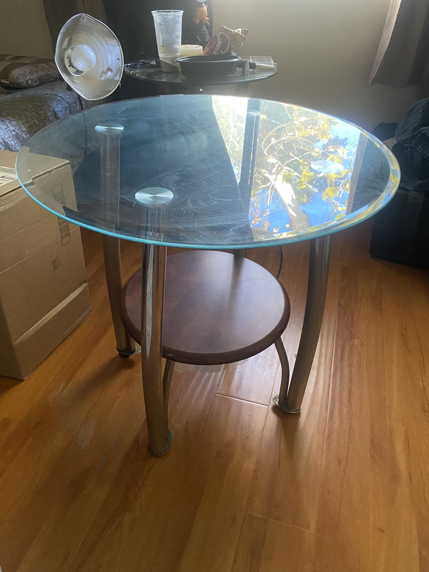 Glass Corner Or Coffee Table 