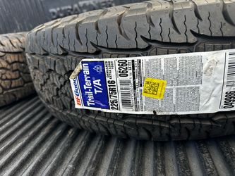 Bfgoodrich new tires 225/75r16