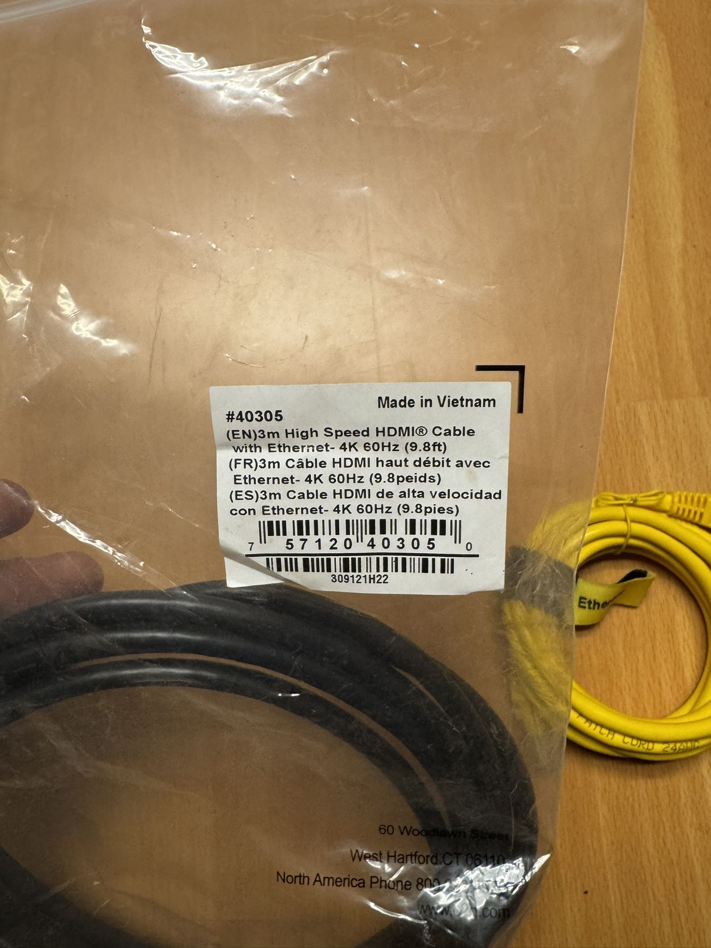 BRAND NEW HDMI CABLE & ETHERNET CABLE