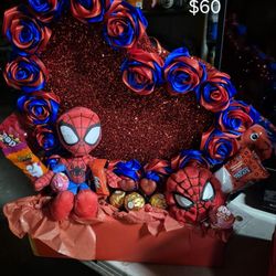 Valentine's Spider Man Arrangement 