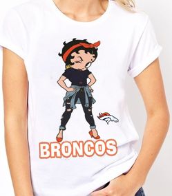 Denver Broncos 'Betty Boop Women's Top Various Sizes