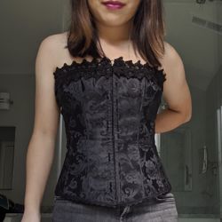 Fredericks Black And Lace Corset