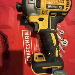 DeWalt 20V MAX XR 1/4 inch brushless 3-speed impact driver. 