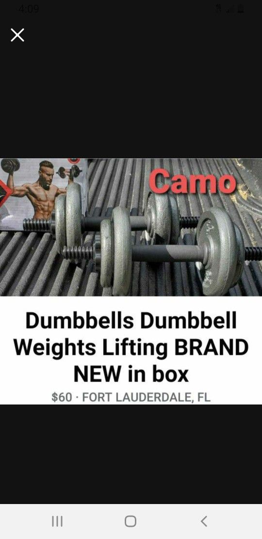 40lbs Dumbbell Weights Lifting BRAND NEW IN BOX