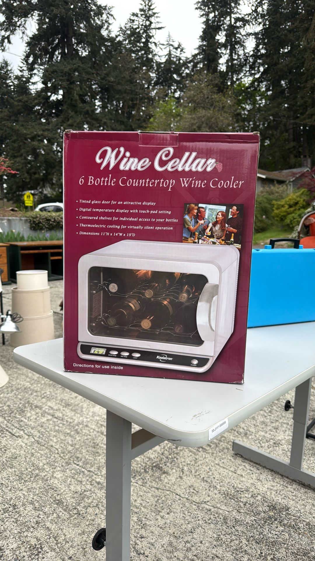 Wine Chiller, 6 Bottle, New In Box