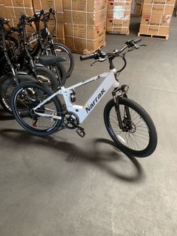 New! *firm $400* white Narrak M201 Electric Mountain Bike for Adults 26" step Over Commuting Ebike