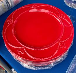Princess House Platos Grandes Ruby Nuevos En Caja 📦