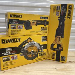 Dewalt Flexvolt Advantage 20v /60v Reciprocating Saw, Grinder And Circularsaw (tool Only) Firm Price