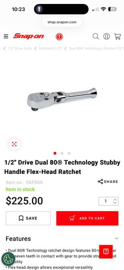1/2" Drive Dual ratchet