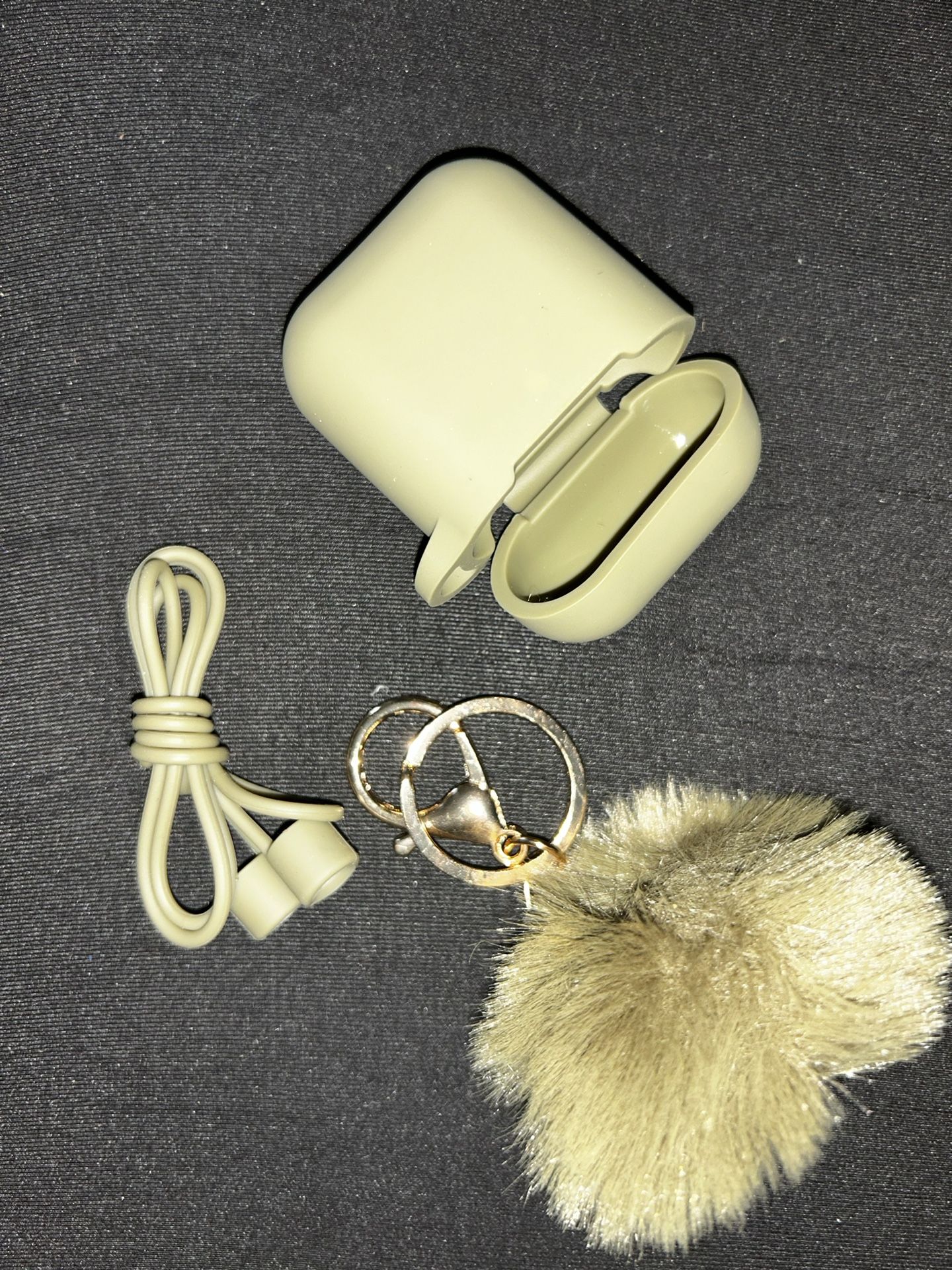 AirPods Case Soft Silicone AirPods Case in a sage green color