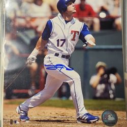 Laynce Nix Autographed Signed 8x10 Photo - Rangers Phillies Reds Brewers - w/COA