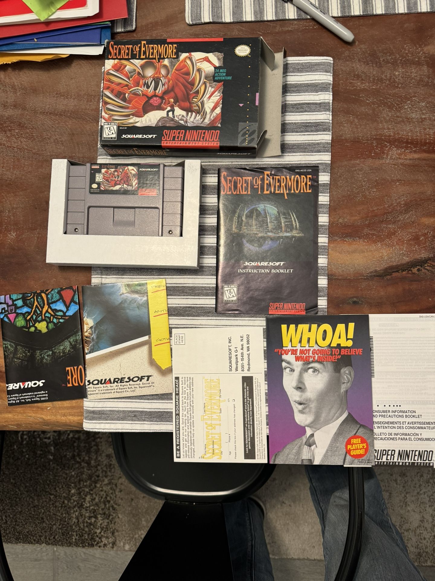 Secret Of Evermore SNES Super Nintendo 100% Complete