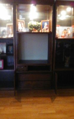 3 Piece Heavy Duty Solid Wood custom-made entertainment center