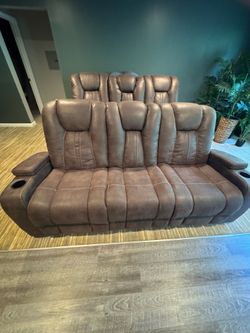 2 Row Couch- Perfect for movie room- $700