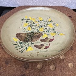 Very Rare Antique Exquisite Made In France hand painted ceramic From Saind Girons 