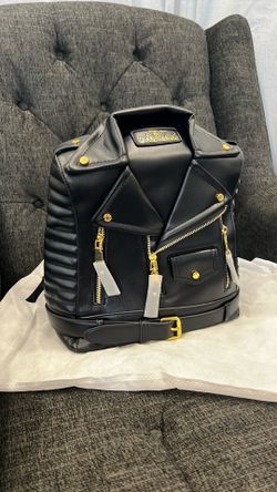 Leather Jacket Backpack/ Purse