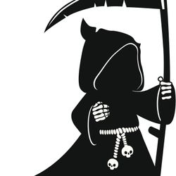 Black Grim Reaper Decal 