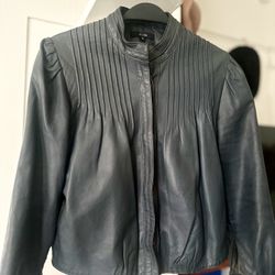 Milla Genuine Leather Quarter Length Sleeve Jacket / Blazer