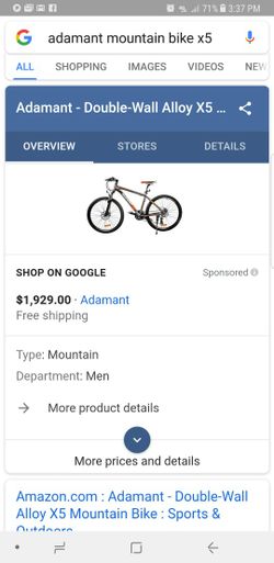 Adamant x5 mountain bike