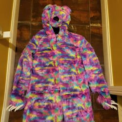 Fun Bear Hooded Faux Fur Coat 