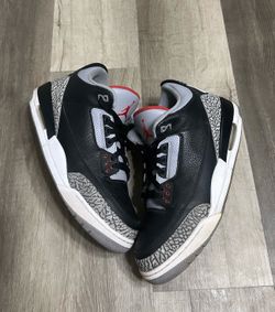 Jordan 3 black cement size 12