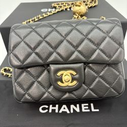 Women's Chanel CF Mini Classical Vintage Flap Shoulder Bag Black