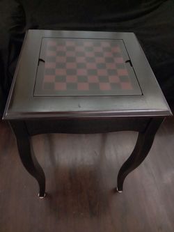 Table Chess & Checkers Set 28" tall