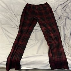 Red and Black flannel pajamas adult small