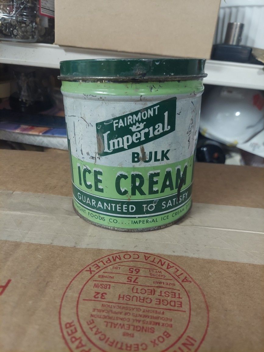 Vintage Fairmont Ice Cream Tin