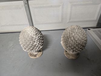 Concrete Lawn Decor Pineapple Artichoke or Pinecone