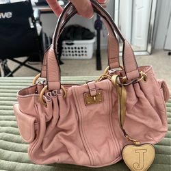 Vintage pink leather juicy couture bag