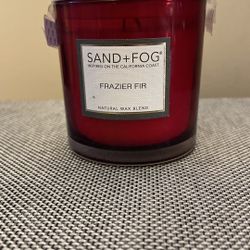 Sand & Fog 14 oz Frazier Fir Two-Wick Candle with Ceramic Lid  