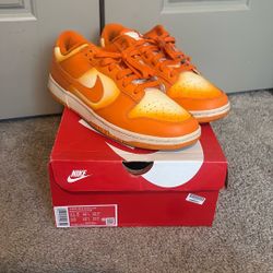 Orange Dunks Size 10 
