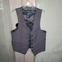 Paisley Male Vest Inside Out/ Double Sided