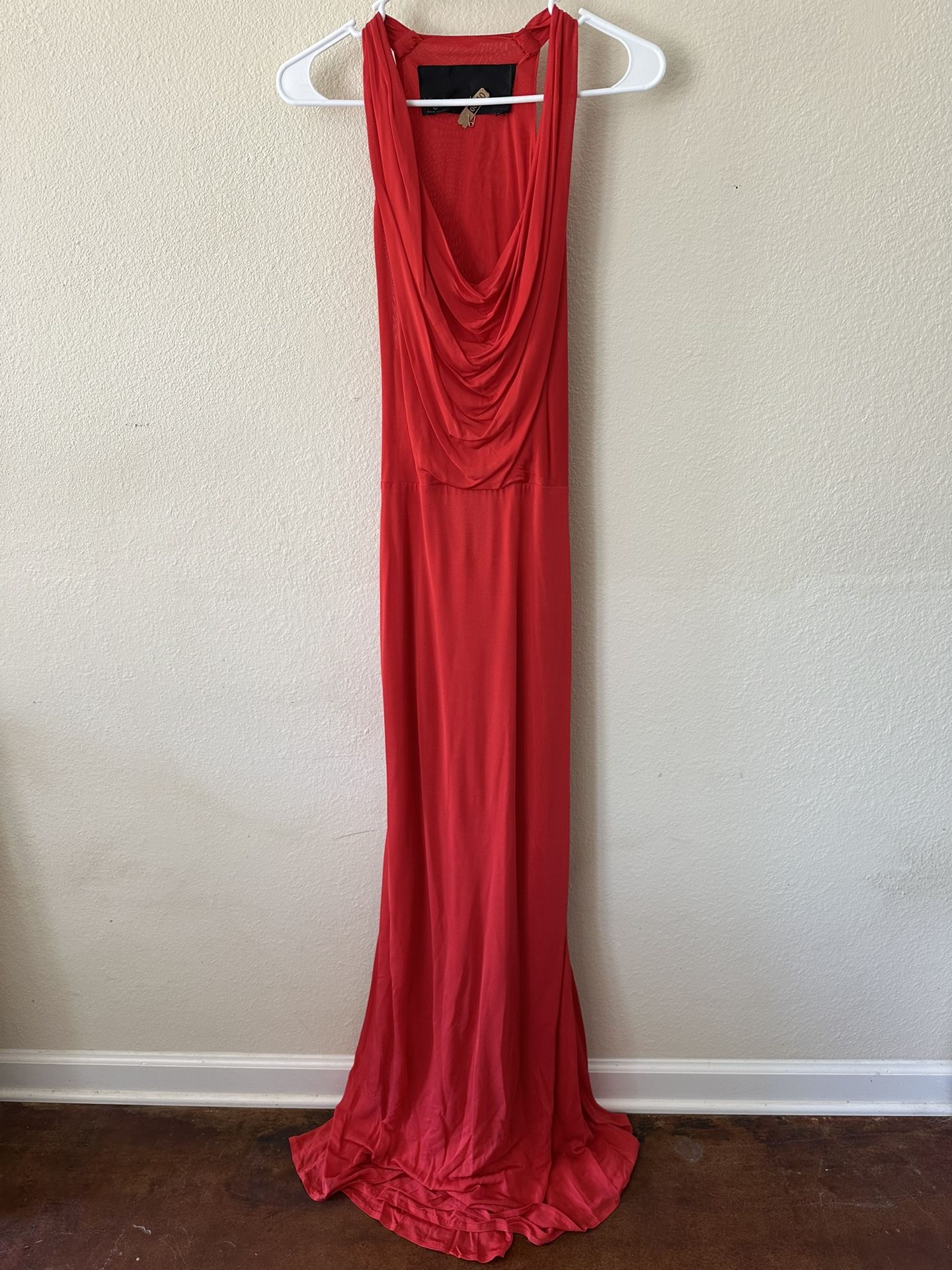 Yigal Azrouel Womens Red 100% Rayon Maxi Dress Sleeveless, Size 6