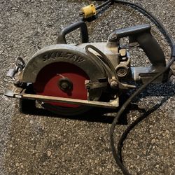 Skilsaw Hd77 Circular Saw Vintage Made In USA 7 1/4” 