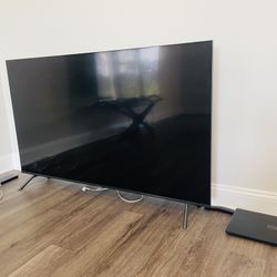 Samsung 65” Smart Tv Set Works See Details photos Free Delivery & Move In UN65MU800DFXZA