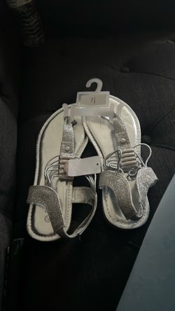 Silver sandals