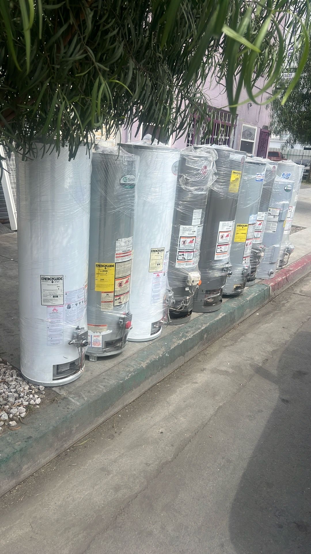 Water heaters and wall heaters sales