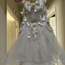 Butterfly And Flowers Dress 