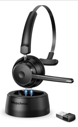 Mopchnic KH113M Wireless Bluetooth Single-Ear Headset w/ USB Dongle, Base NIB