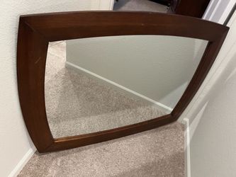 Wood mirror